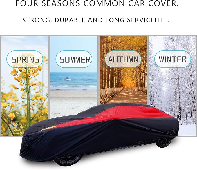 MORNYRAY Car Cover Waterproof All Weather Windproof Snowproof UV Protection - Image 6
