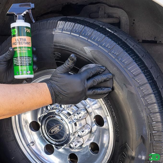3D Ultra Protectant Tire Shine Spray – Water-Based High Gloss Tire Dressing | - Image 5