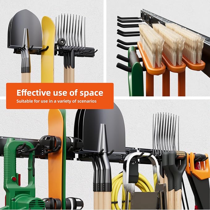 Garage Tool Organizer Wall Mount 48", Garage Wall Organizer 400 lbs, Heavy Duty - Image 4