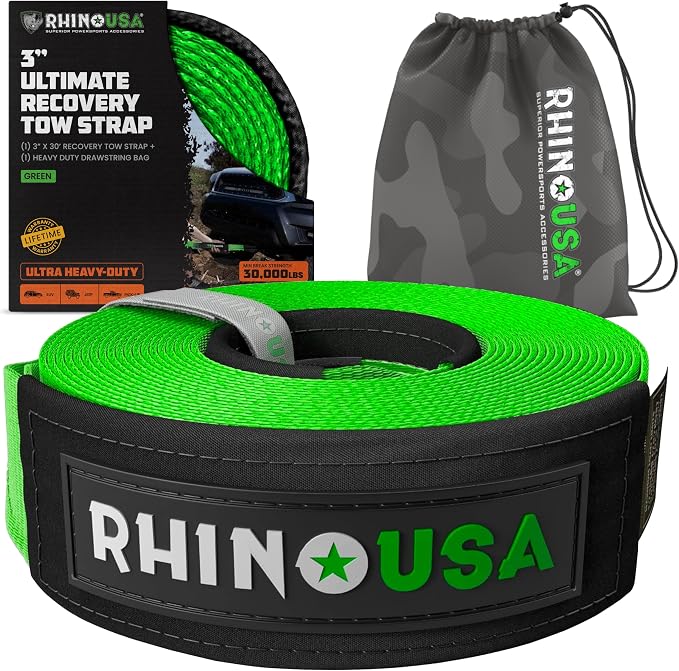 Rhino USA Recovery Tow Strap by RhinoUSAInc
