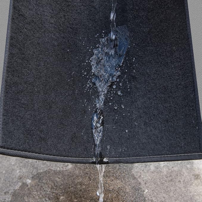 CAR PASS Rainbow Waterproof Universal Fit Faux Leather Car Carpet- Anti-Slip - Image 5