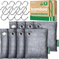 Activated Charcoal Odor Absorber, 8 Pack w Hooks Nature Odor Eliminator by Innmily