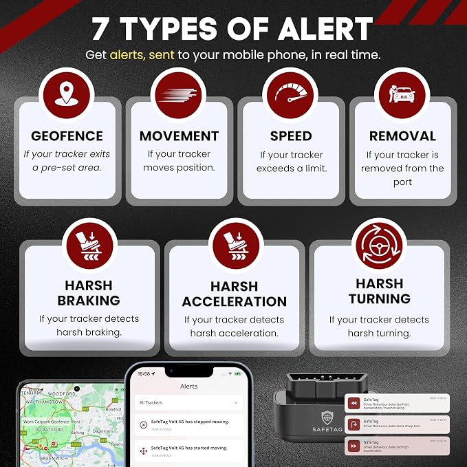 Plug - 4G LTE Car GPS Tracker, Vehicle Location Every 10-30 Seconds, Route - Image 5