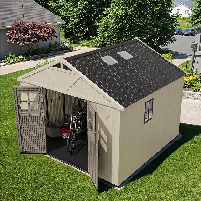 Devoko 10 x 10 FT Plastic Outdoor Storage Shed - Image 6
