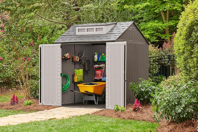 Rubbermaid Large Resin Outdoor Storage Shed - Image 2