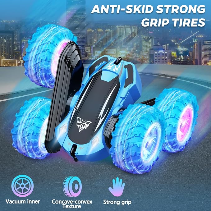 KKONES Remote Control Car, 2.4GHz Double Sided 360° Flips Rotating Electric - Image 5