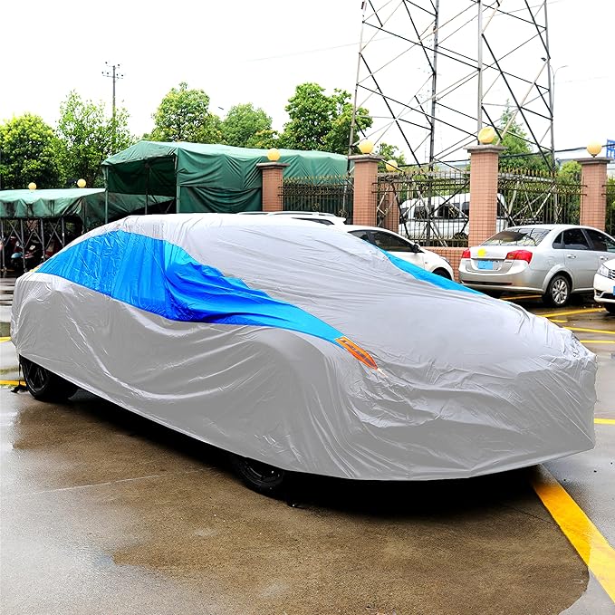 MORNYRAY Waterproof Car Cover All Weather Snowproof UV Protection Windproof - Image 7