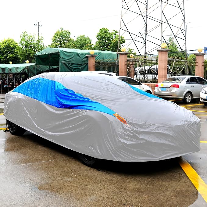 MORNYRAY Waterproof Car Cover All Weather Snowproof UV Protection Windproof - Image 7