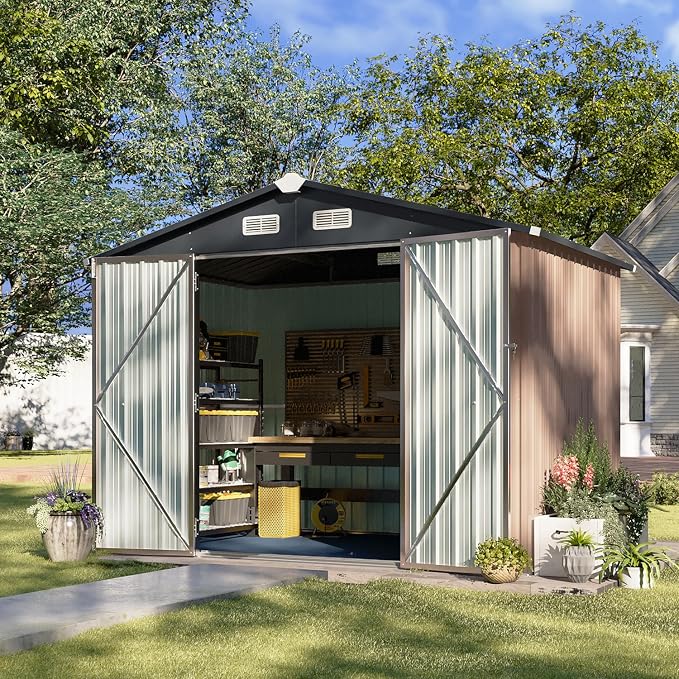 Aoxun 7x5 FT Outdoor Storage Shed - Image 7