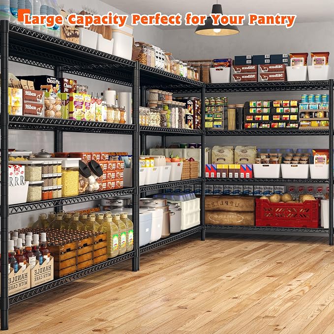 REIBII 60" W Storage Shelves 2878LBS Wire Shelving Unit - Image 4