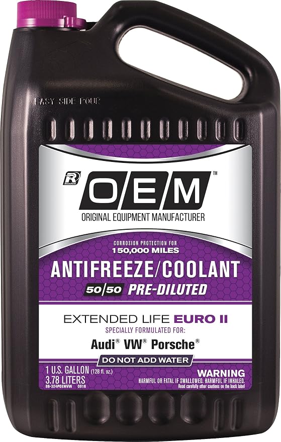 OEM Recochem European Vehicles Premium Antifreeze 50/50 Extended Life Coolant by OEM