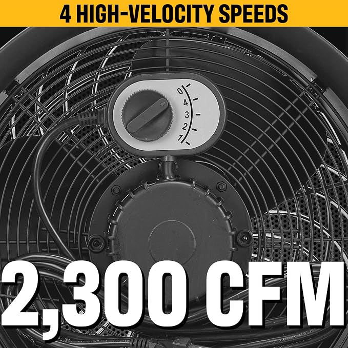 CATERPILLAR 14 inch Heavy Duty Industrial High Velocity Drum Air Circulator - Image 4