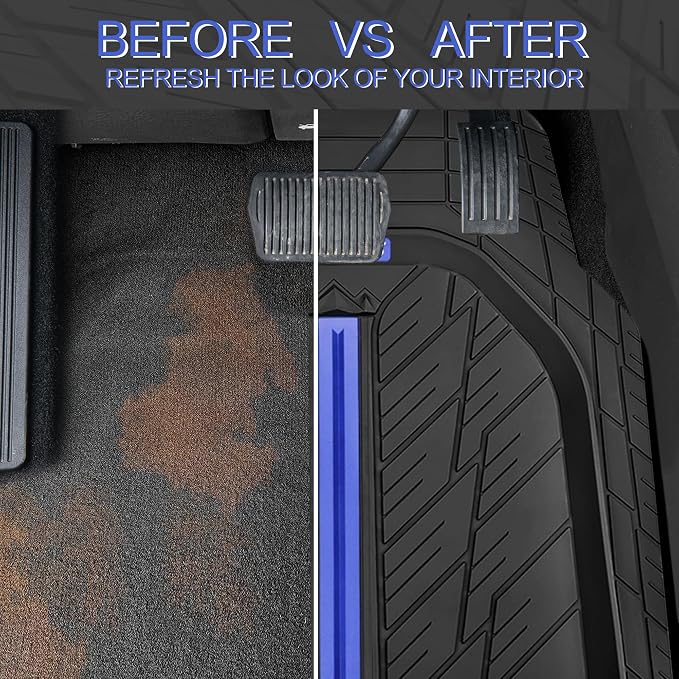 CAR PASS Tire Tread DeepDish Rubber Floor Mats - Image 7