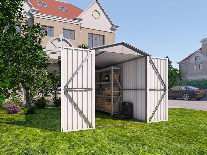 Motorcycle Steel Storage Shed - Image 5
