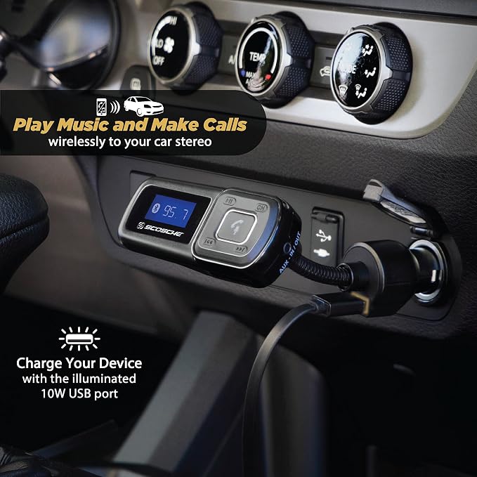 Scosche BTFM2A BTFREQ Universal Bluetooth Hands-Free Car Kit - Image 3