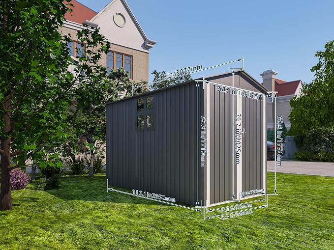 Motorcycle Steel Storage Shed - Image 2