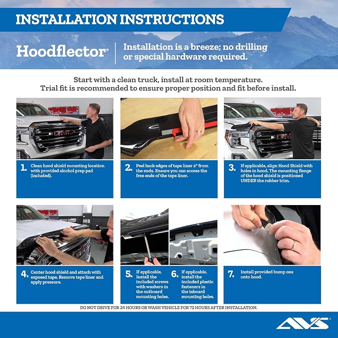 Auto Ventshade Hoodflector Bug Shield / Hood Protector | Fits 2016 - Image 3