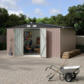 10x12x6.4 FT Outdoor Storage Sheds by GarveeLife
