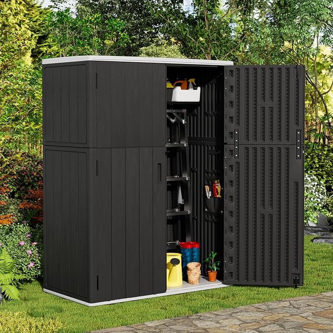 Vertical Outdoor Storage Cabinets, Plastic Sheds&Outdoor Storage - Image 3