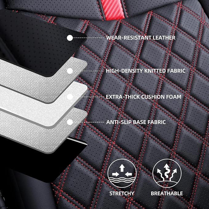 Custom Fit RAV4 Seat Covers for 2019-2025 Toyota RAV4 LE, XLE Premium, Limited - Image 4