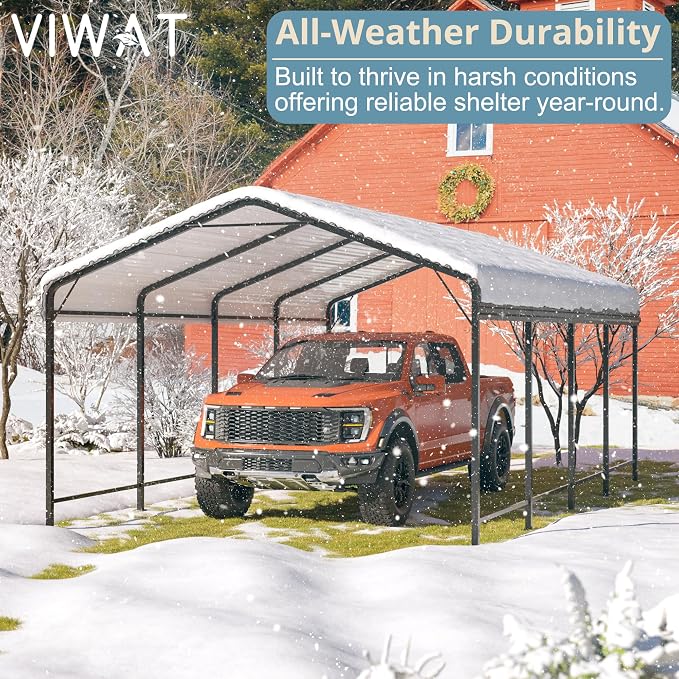 Carport 12x20 FT Metal Carport - Image 4