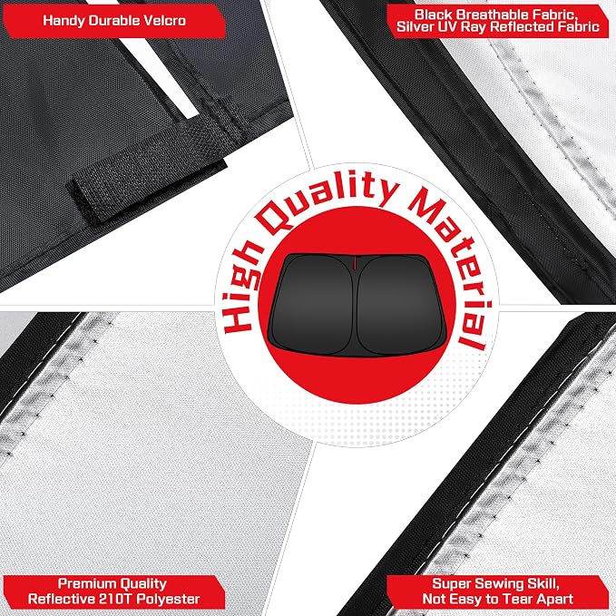 ARISMOTOR Windshield Sun Shade for Ni-ssan Altima 2019-2025, Custom Fit - Image 5