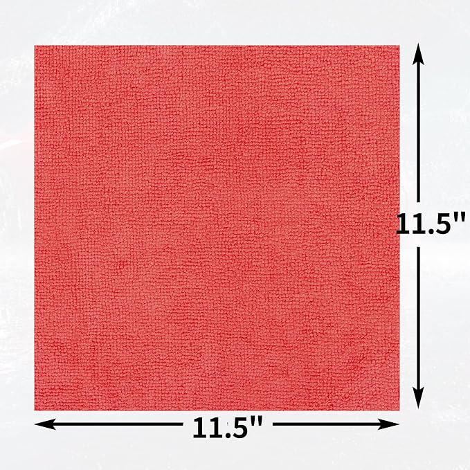 HOMERHYME Shop Towels Rags, 100 Pack Microfiber Cleaning Cloth Bulk Absorbent - Image 8