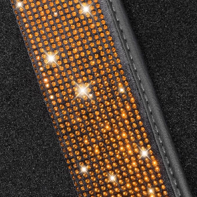 NBTEPEM Bling Car Floor Mats Full Set, Universal Fit Most Cars - Image 5