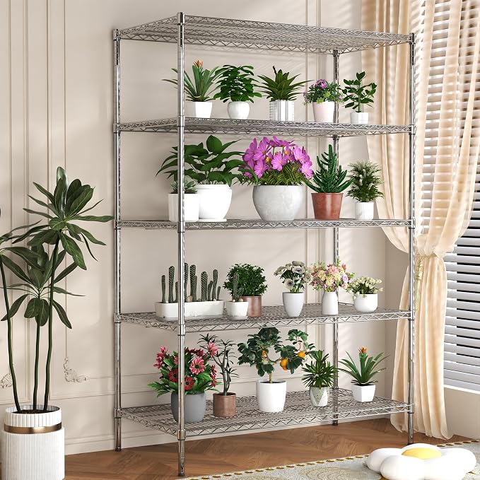 5 Tier Metal Shelving Unit - Image 7