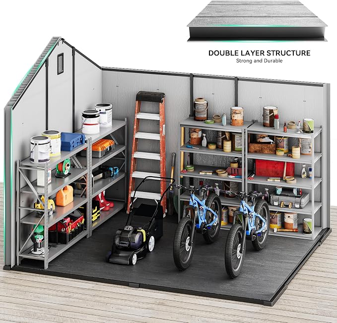 YITAHOME 8x10 FT Outdoor Storage Shed - Image 4
