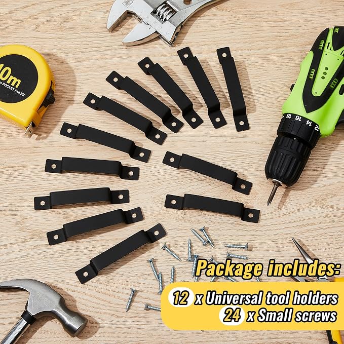12 Pcs Tape Measure Clip Tape Measure Holder Bench Belt Universal Tool - Image 3