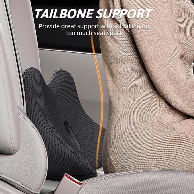 Benazcap Lumbar Support Pillow for Car, Lower Back Support Pillow for Sciatica - Image 3
