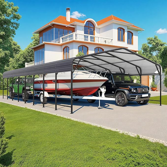 Polar Aurora 20x40 FT Metal Carport by PolarAurora