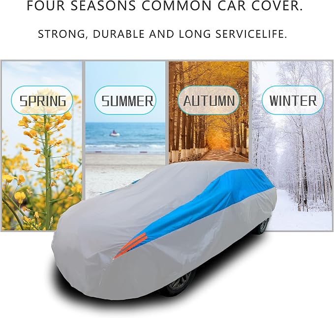 MORNYRAY Waterproof Car Cover All Weather Snowproof UV Protection Windproof - Image 6