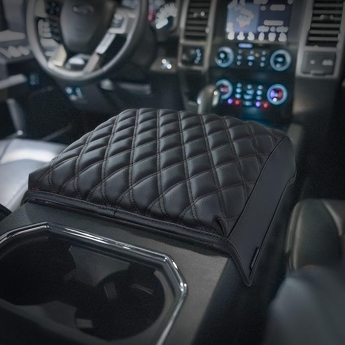 KMMOTORS F150 Center Console Cover, Thick Armrest Cushion, Interior Accessories - Image 2
