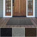 iCustomRug Spartan Weather Warrior Indoor/Outdoor Utility Ribbed Carpet Runner by iCustomRug