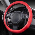 CAR PASS Line Rider Microfiber Leather Sporty Steering Wheel Cover 14.5-15 inch by CARPASS