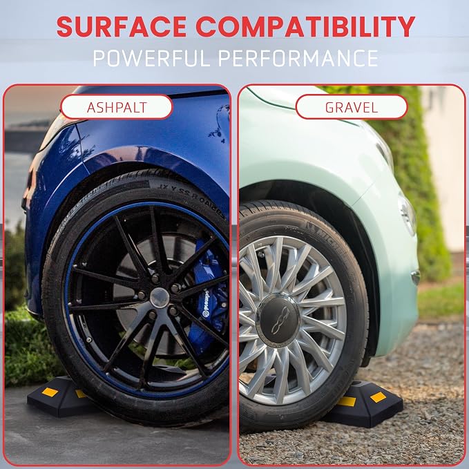 PYLE Garage Floor Stops for Vehicles - Image 4