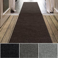 iCustomRug Spartan Weather Warrior Indoor/Outdoor Utility Ribbed Carpet Runner by iCustomRug