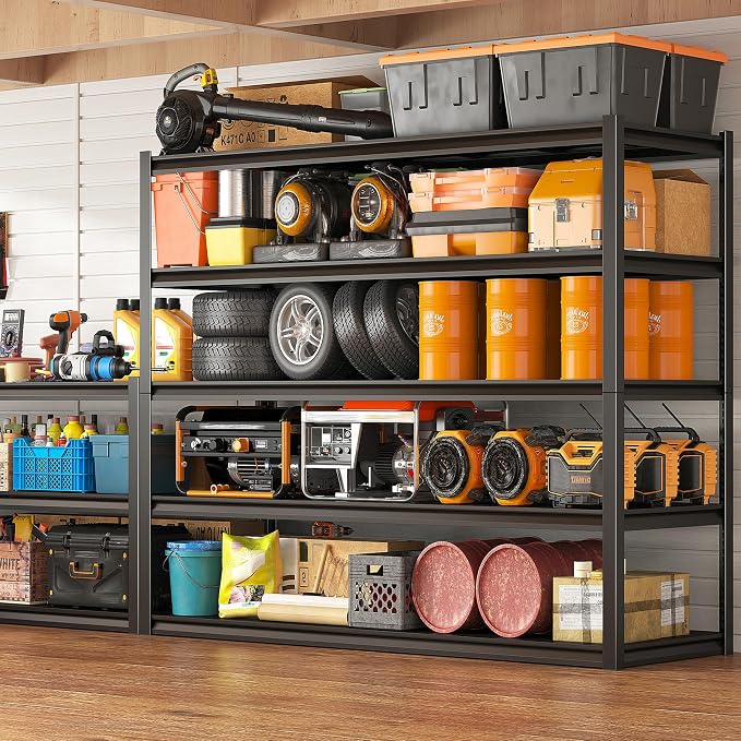 REIBII Garage Shelving 48.2" W Storage Shelves 3000LBS Metal Shelving Heavy - Image 7