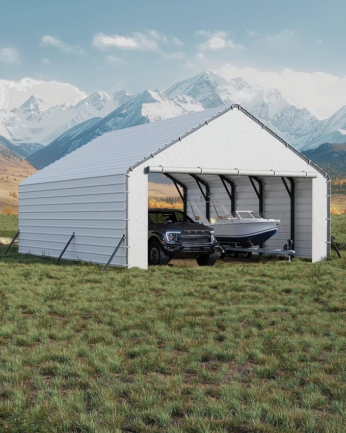 Roofing Panels for Metal Carport 20x25 FT, 20x20 FT, Heavy Duty Metal Carport - Image 2