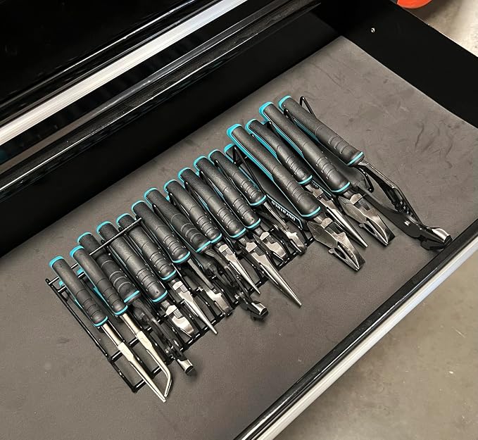 Plier Organizer Rack for Tool Box Storage, Holds Regular and Wide Handle Pliers - Image 6