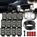 12 Pods 324 LED White Rock Lights by AutoBuero
