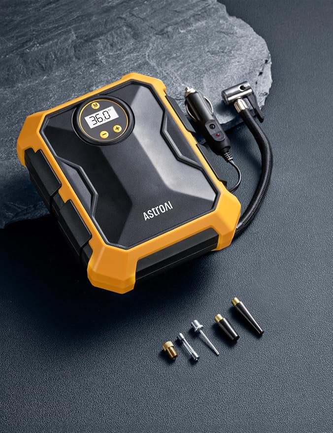 AstroAI Tire Inflator Air Compressor 12V DC Portable Air Compressor Car - Image 8