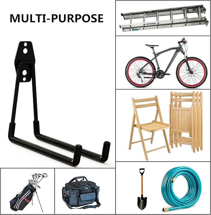 Wall Mount Heavy Duty Double Utility Tools Hooks - Image 4