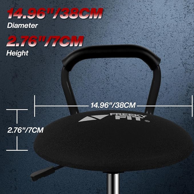 Garage Stool, Adjustable Height Swivel Work Mechanic Shop Stool - Image 7