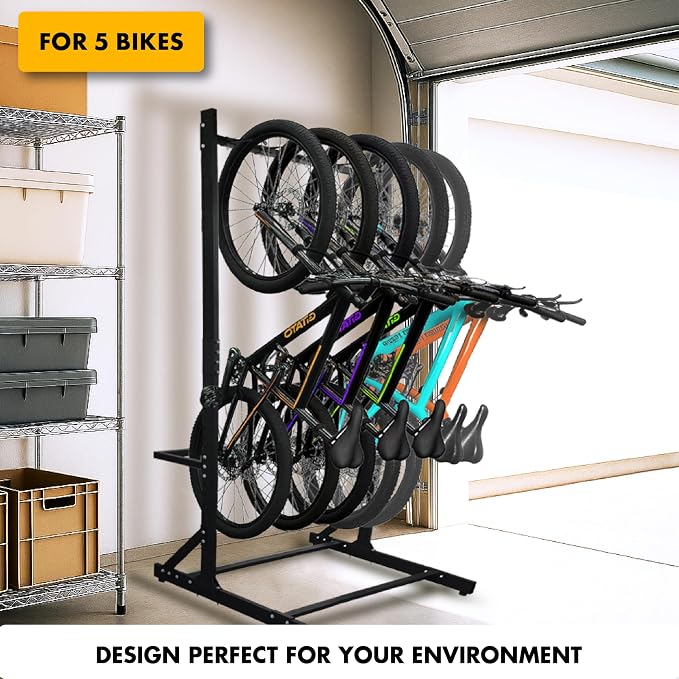 Freestanding 5 Bike Storage Rack - Image 7