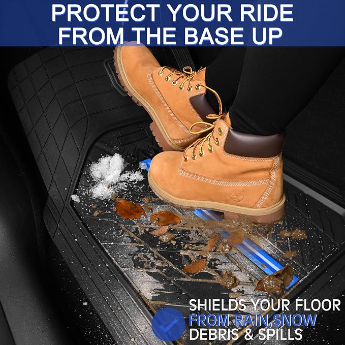 CAR PASS Metal Medium Rubber Floor Mats - Image 4