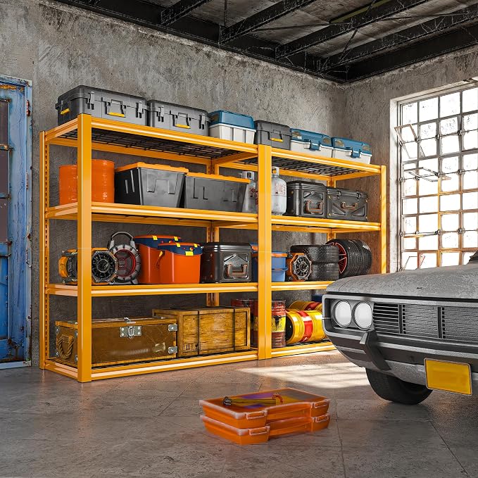 REIBII 40" W Garage Shelving Heavy Duty Metal Shelving 2200LBS Storage Shelves - Image 2