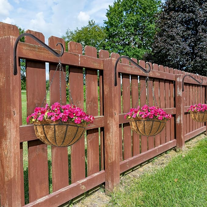 12 inch Plant Hanger, Sturdy Hanging Plant Bracket Outdoor, Hanging Plant Wall - Image 6